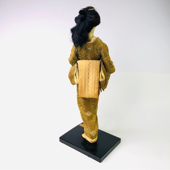 Vintage Harusame Nishi Geisha Standing Doll 15" Japanese Lady Figurine in Kimono - Picture 9 of 14